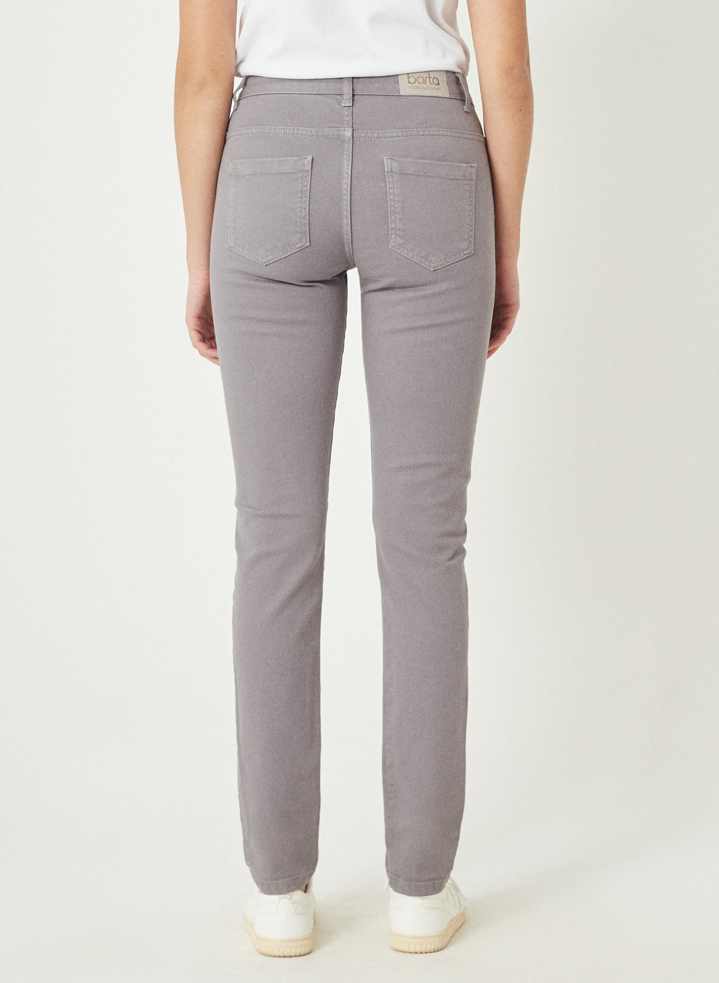 MINA - Slim Fit Denim Jeans Pant - Grey