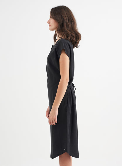 DINA - Long Tencel™ Dress - Black