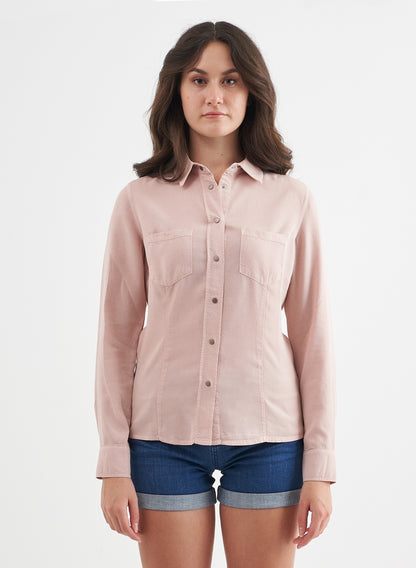 DONNA - Regular Fit Tencel™ Longsleeve Shirt - Dusty Rose