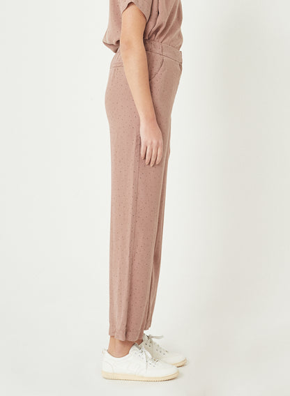 MELISSA - Allover Printed Tencel™ Culotte Pant - Dusty Rose